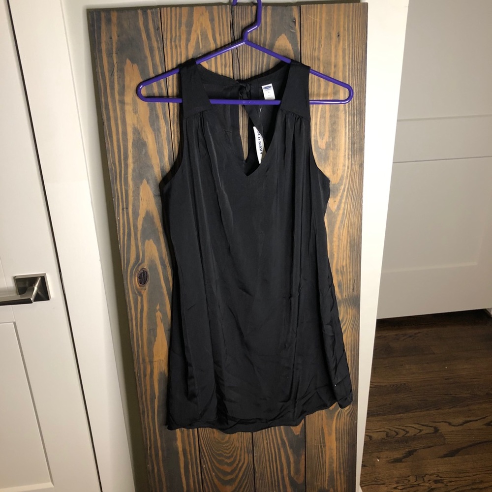 Black shift dress